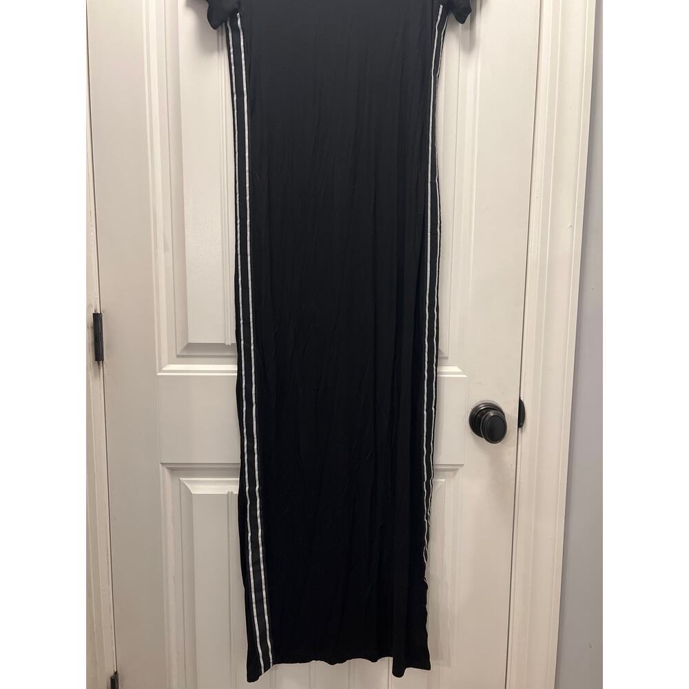 Michael Kors Women’s‎ Short Sleeve Striped Maxi T Shirt Dress Size M Black White - Picture 5 of 8